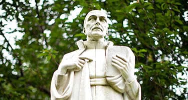 A statue of Ignatius Loyola